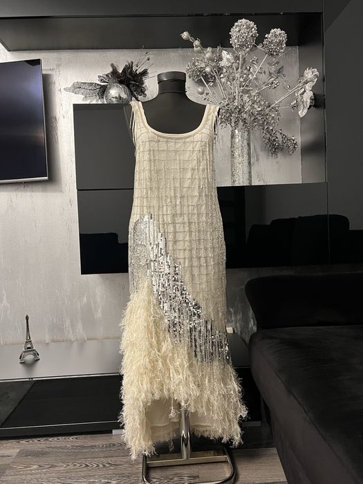 Rochie cu lanturi de sticla