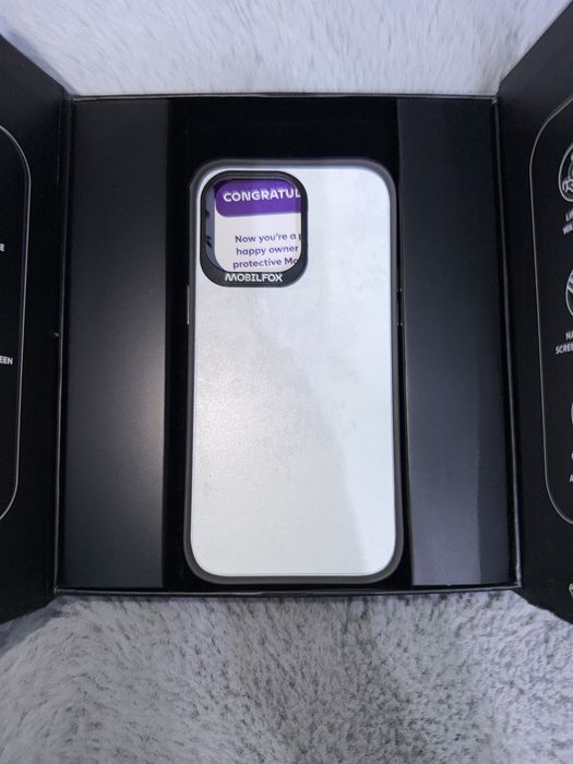 Husa Mobilfox White Material - Apple iPhone 14 Pro Max