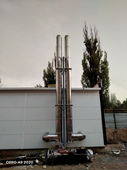 Монтаж дымоходов для газовых котлов под ключ.
Работаю по Алматы и Алма