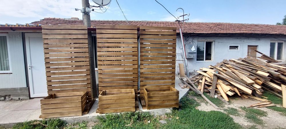 Дървена преграда/параван