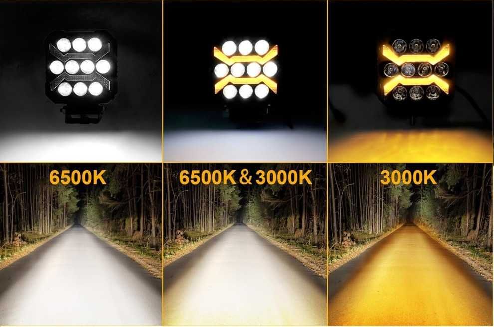 Висок клас LED Диоден Боен фар за трактор ATV мотокари камиони Квадрат