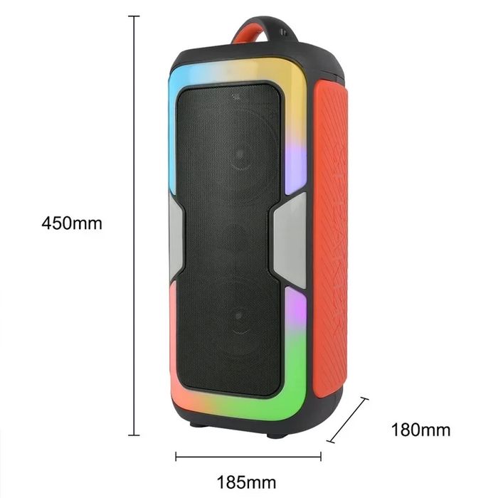БЕПУЛ Доставка,Караоке Колонка JQS4407(45см)+ Симсиз Микрофон, Kalonka