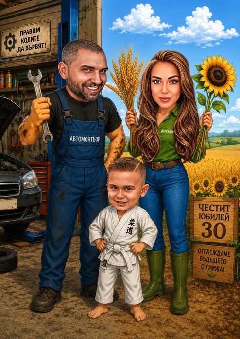 Карикатура-подарък