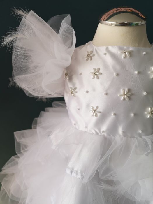 НОВА детска рокля, шаферска рокля за 1 г