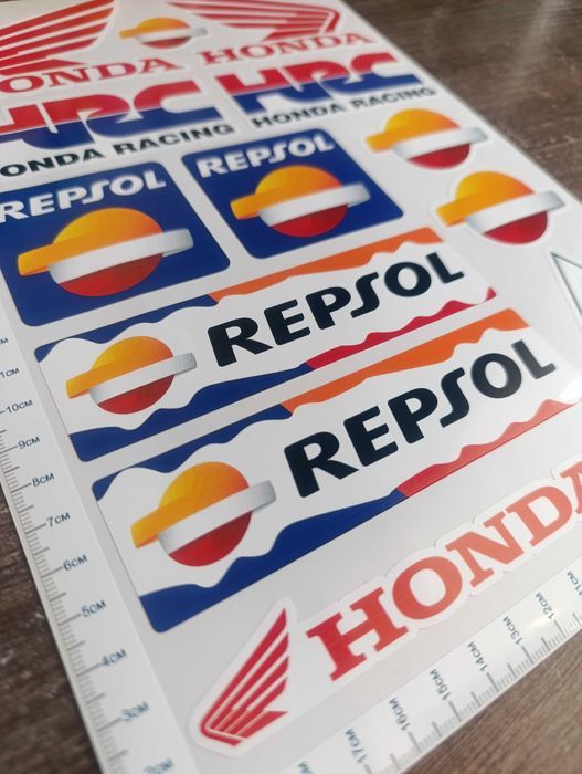 Стикери за Мотор Хонда HRC Repsol Geico Honda