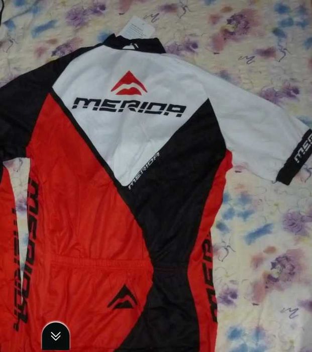 Echipament ciclism Merida multivan Rosu sau verde set pantaloni tricou