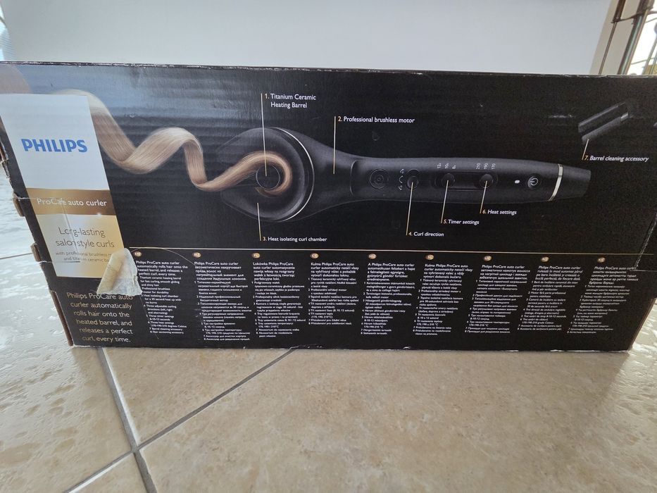 Автоматична маша за коса philips procare auto curler, титаниево-керами