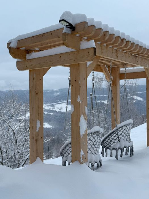 Cabana A frame cu jacuzzi in Mărișel