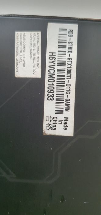 GTX 1080TI 11GB Asus Rog Strix