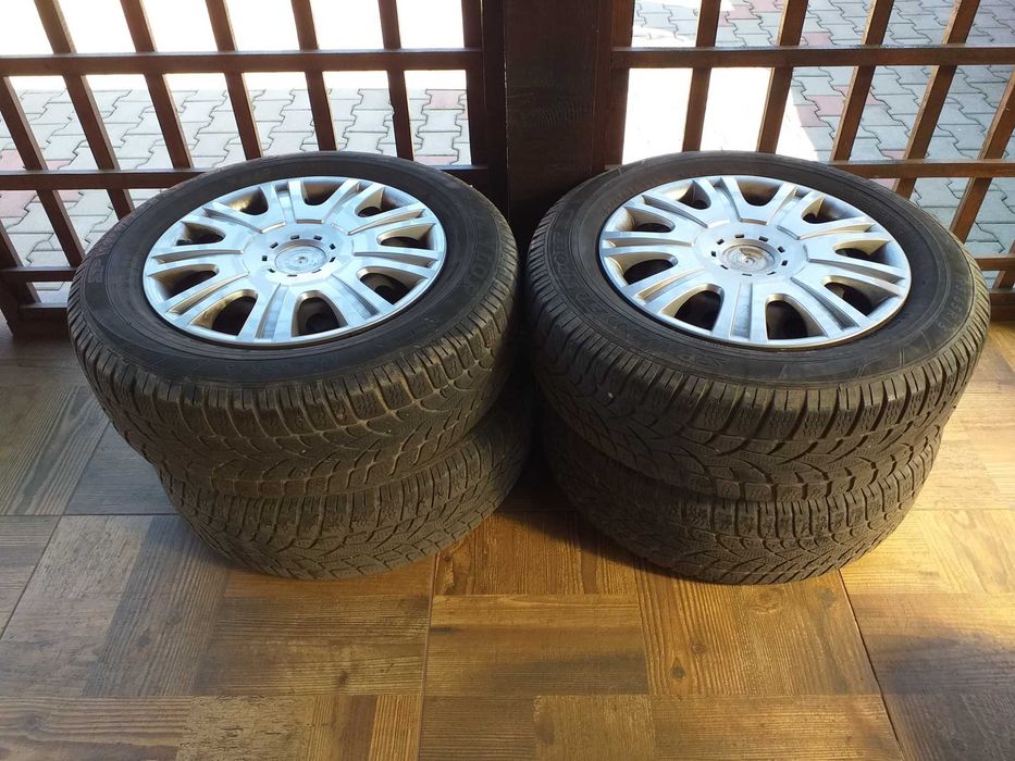 Set 4 Jante tabla 5x112 R15 VAG + anvelope iarna 195 65 15 + capace