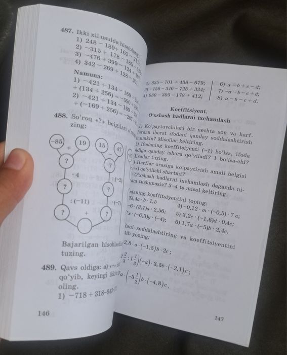 Matematika masalalar to'plami 6-sinf