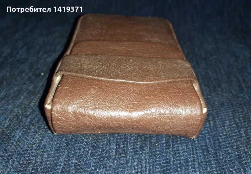Кожен калъф за цигари от естествена кожа