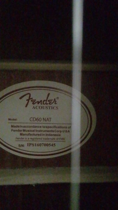 Продам Fender CD 60nat