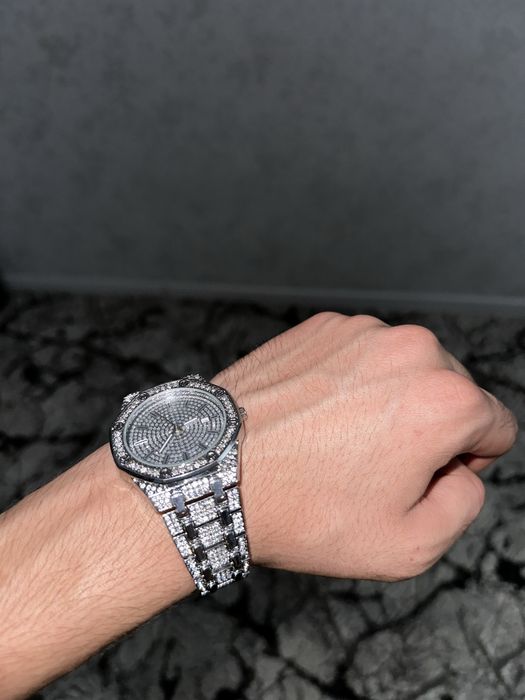 Часы хип хоп iced в стиле Petek Philippe и классические часы Rolex