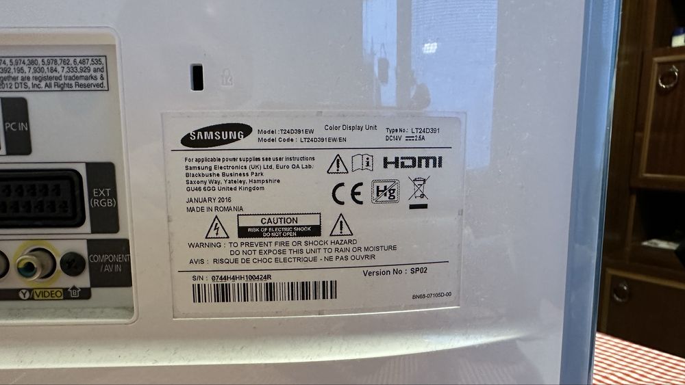 Samsung Tv+Monitor 24” Full HD