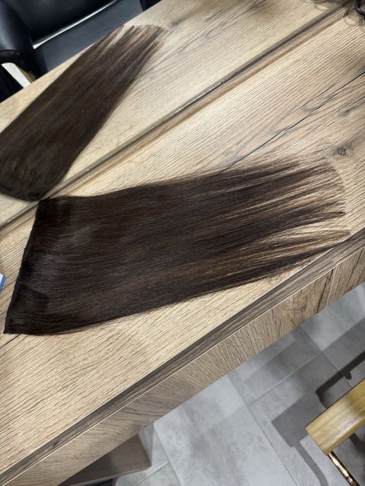 ЕСТЕСТВЕНА КОСА на треса готова за поставяне