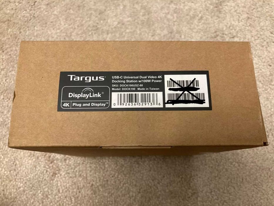 • Универсална докинг станция Targus USB-C/A • 100 W • Dual 4K