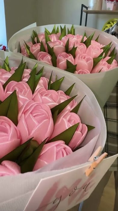 красивый букет из тюльпанов