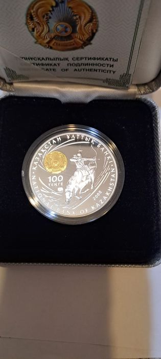 Продам серебряную монету Чингиз хан