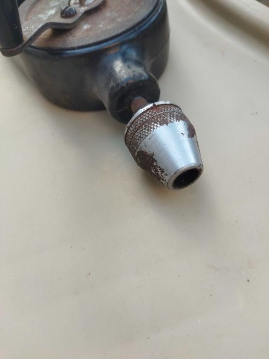 Ръчна дрелка, механична бормашина, ретро маткап