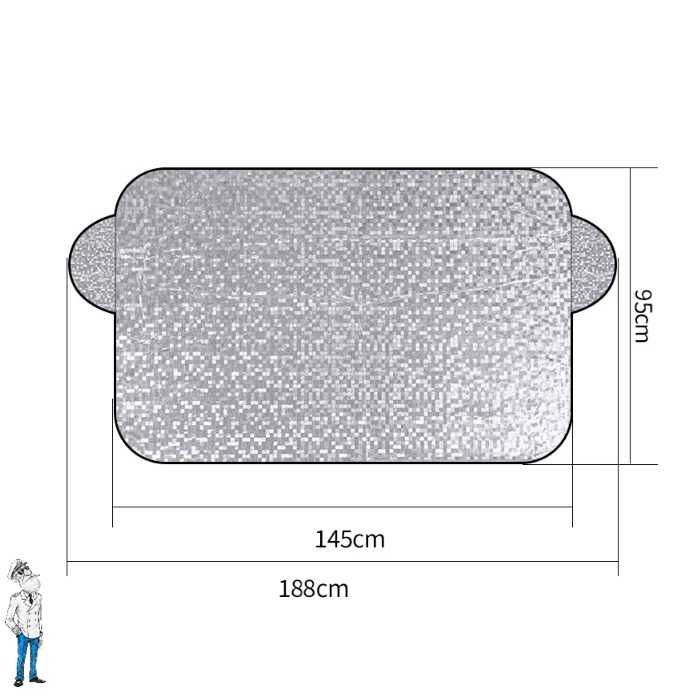 Покривало за кола, Термо сенник, 188x95 см