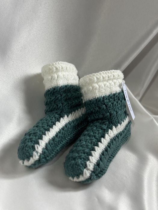 Вязаные носки на подростка