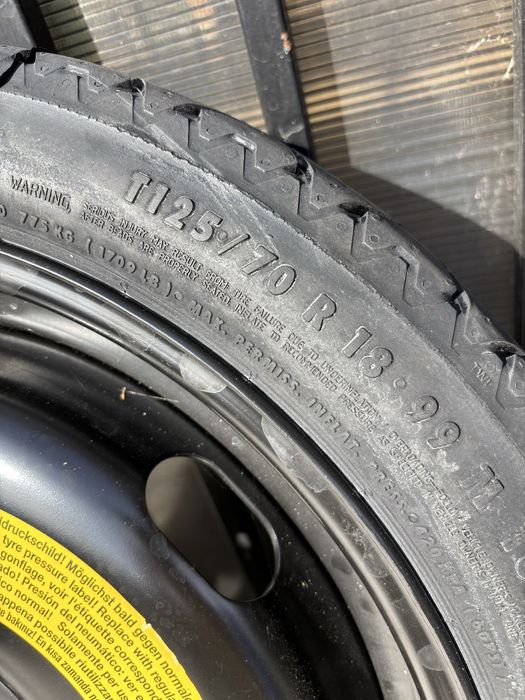 Roata Rezerva Slim Skoda Kamiq Kodiaq Vw Tiguan Audi Q3 Q5 125 70 R18