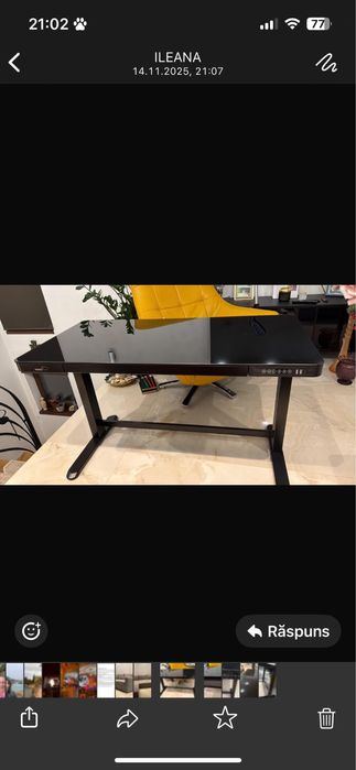 Vand birou electric Hugo black Maren