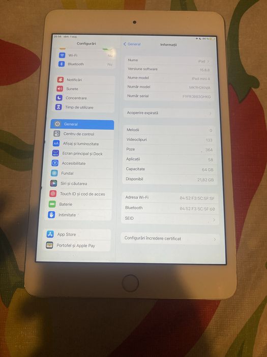 iPad Mini 4 64Gb , perfect functionala