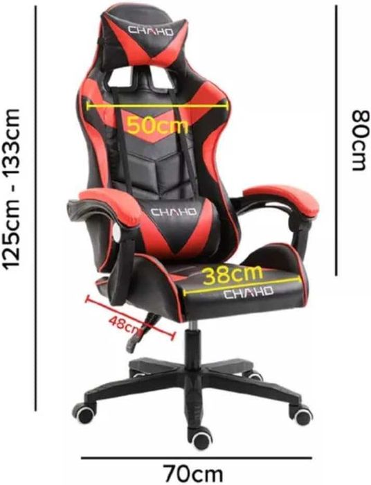 Игровое офисное кресло, компьютерное кресло с высокой спинкой