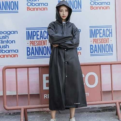 Качествен дъждобран с качулка - универсален размер