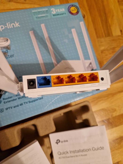 Рутер Wireless TP-Link Archer C24, AC750, Dual Band