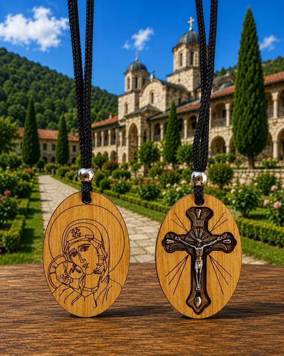 Medalion Iisus Hristos  și Maica Domnului