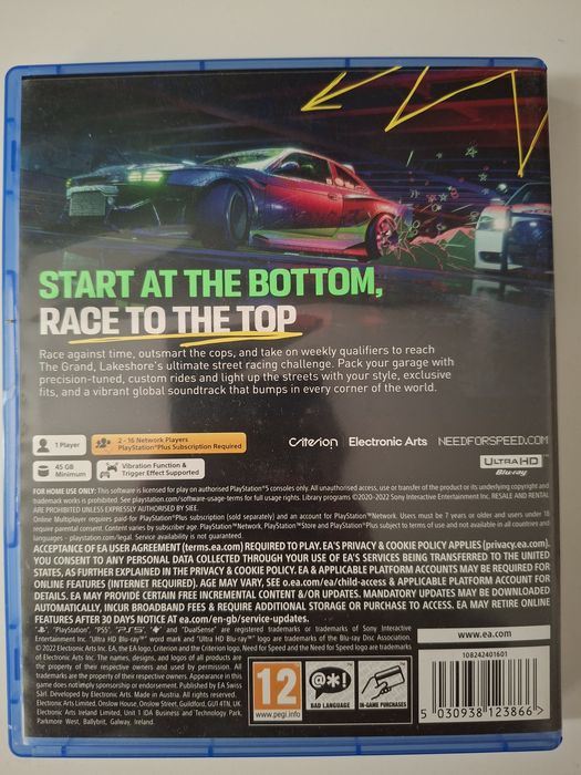 Nfs Unbound PS4 & PS5