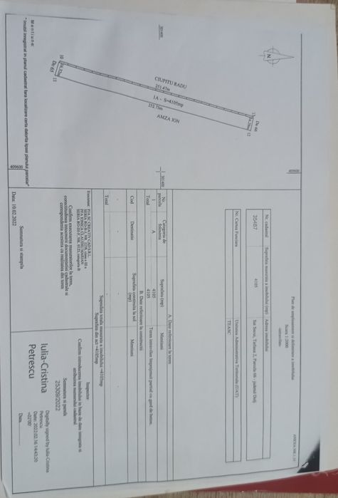 Vând - Teren 4105 mp Secui (Teasc, județul Dolj)- preț bun