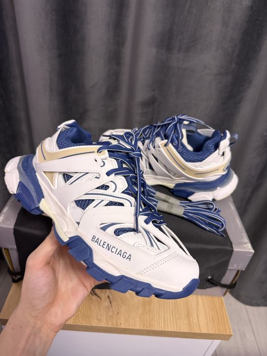 Adidasi Balenciaga Track / White & Blue / Premium / 2026