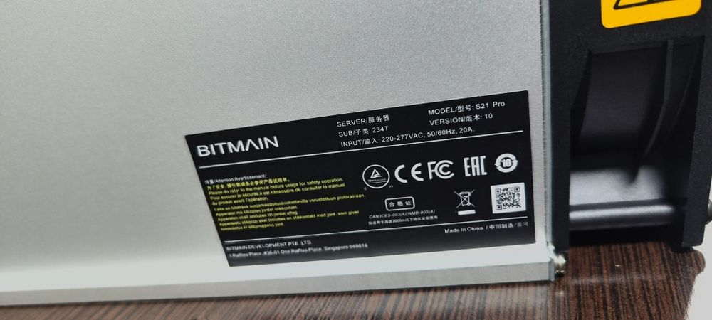 Antminer S21 Pro 234T asic miner майнер