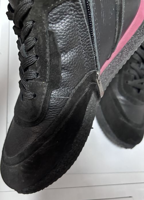 Кожанные ботинки зима натуралка