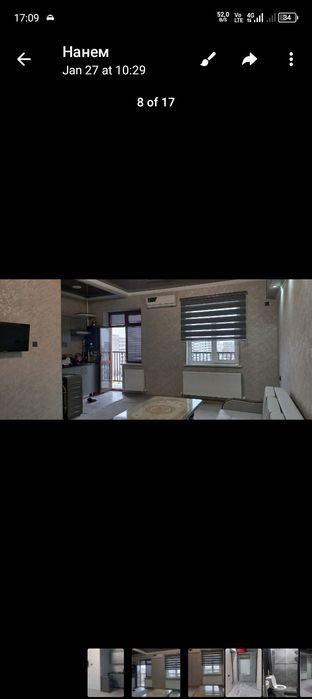 Лукс 1хонали квартира ижарага берилади