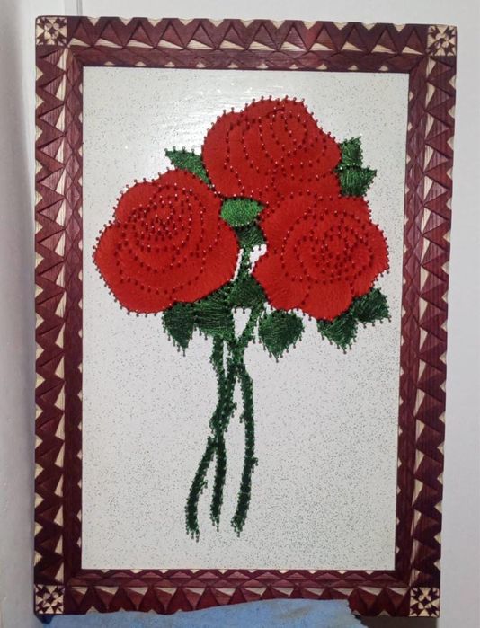 Картина в технике String Art
