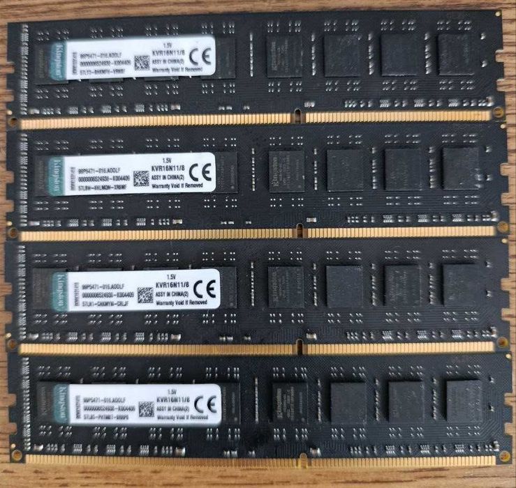 Оперативная память Kingiston DDR3 8GB 1600Mhz