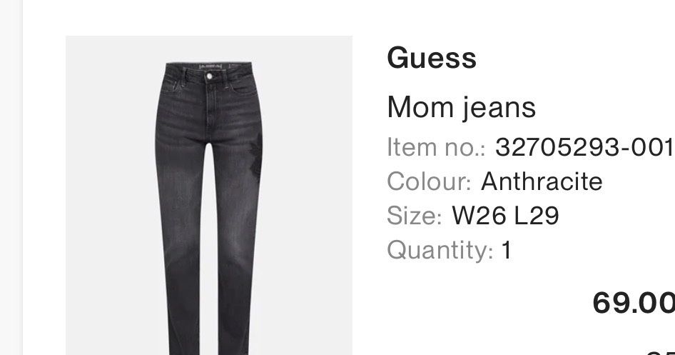 Дамски дънки Guess - Mom jeans