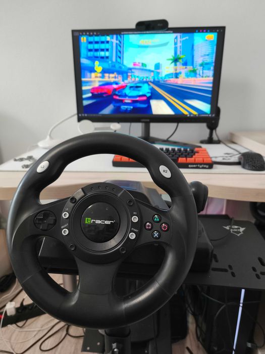 Volan cu schimbator + pedale Tracer Drifter + stand GTX 1150 Racing