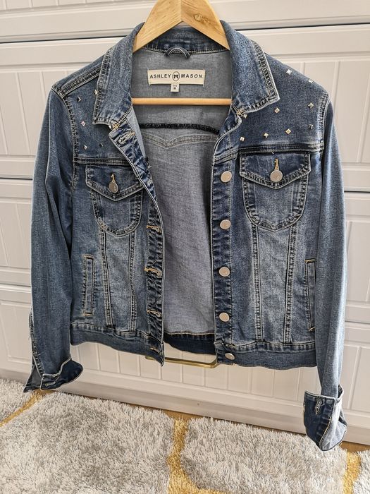 Jacheta denim cu ținte