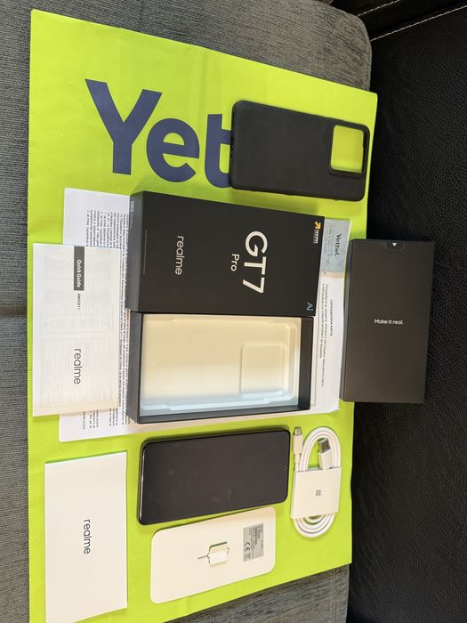 КАТО НОВ 512GB Realme GT 7 Pro Гаранция Yettel 2027г. Orange gt7