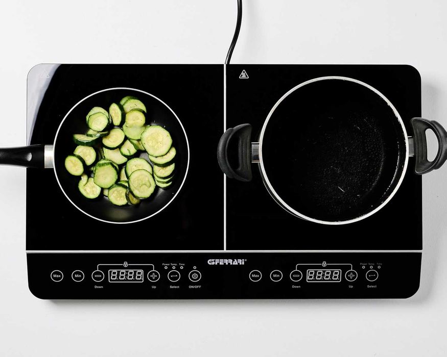 Индукционен плот с 2 плочи G3Ferrari (G10047) Закалено стъкло 3500W Hi-Tech-Chef