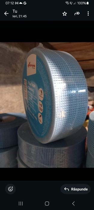 Benzi autoadezive din fibra de sticla pentru rigips