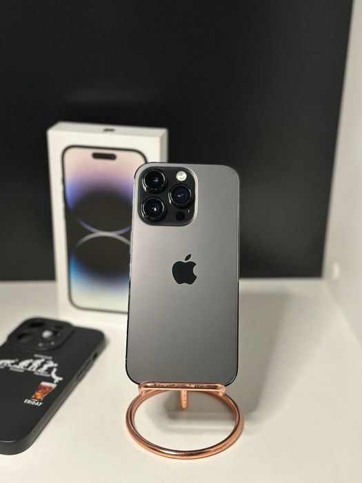 iPhone 14 Pro Space Black 128 GB 92% 128 GB 5G full box + husa ~ cablu