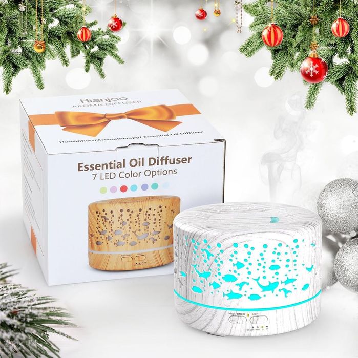 Difuzor de aromă/uleiuri esențiale Hianjoo, 700ml,