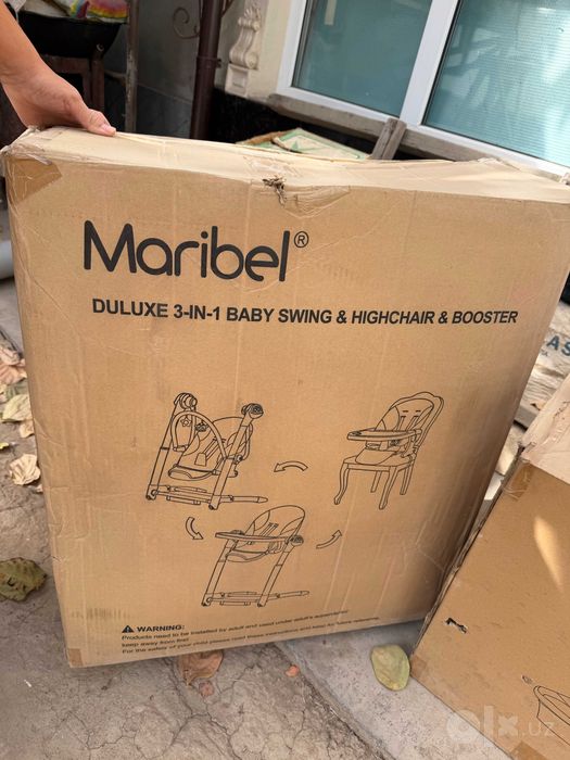 Детские качели и стул для кормления Maribel Deluxe 3 в 1